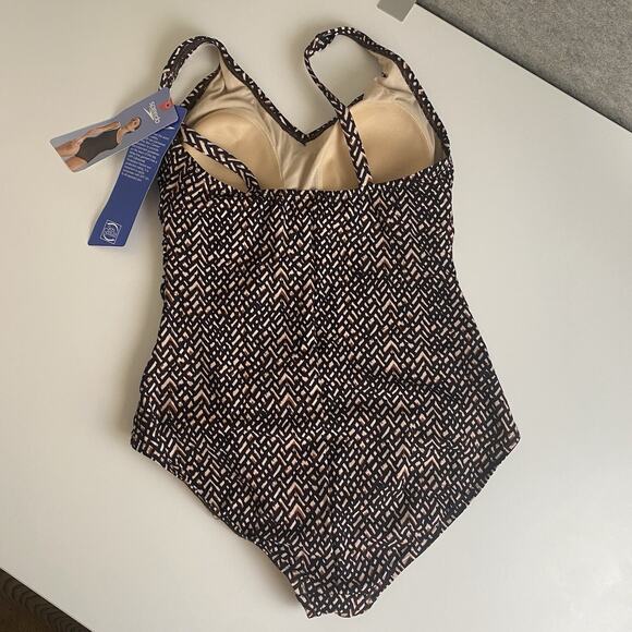 SPEEDO‎ Ultraback One-Piece Swimsuit Women's Size 14 in Speedo Brown 75466 - Picture 2 of 13